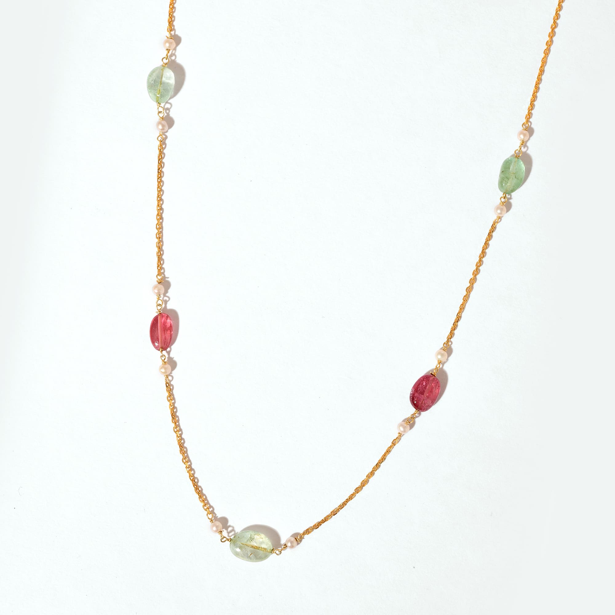 gemstone chain,gold chain,emerald pearl chain,