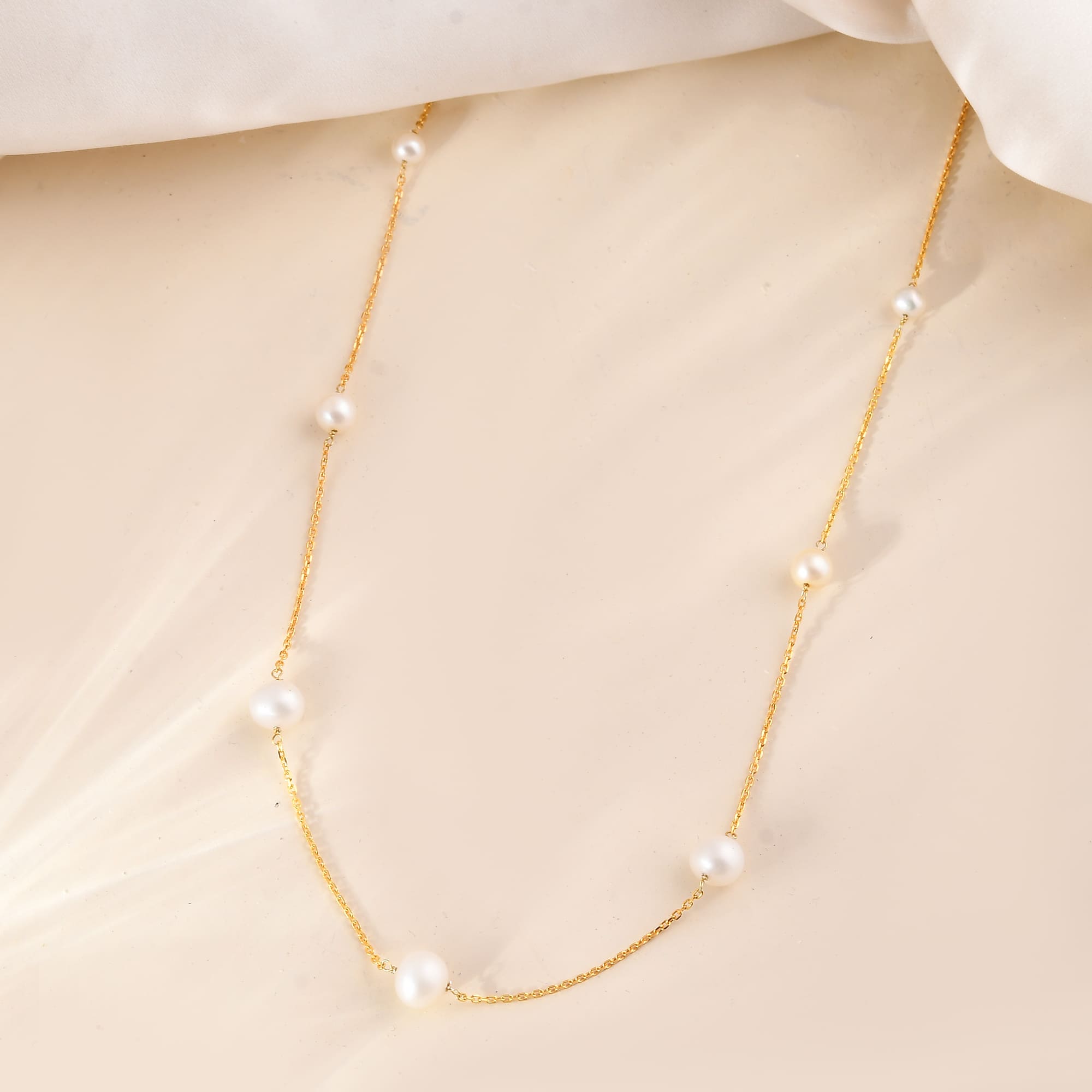 Everyday Pearl 14k Gold Necklace