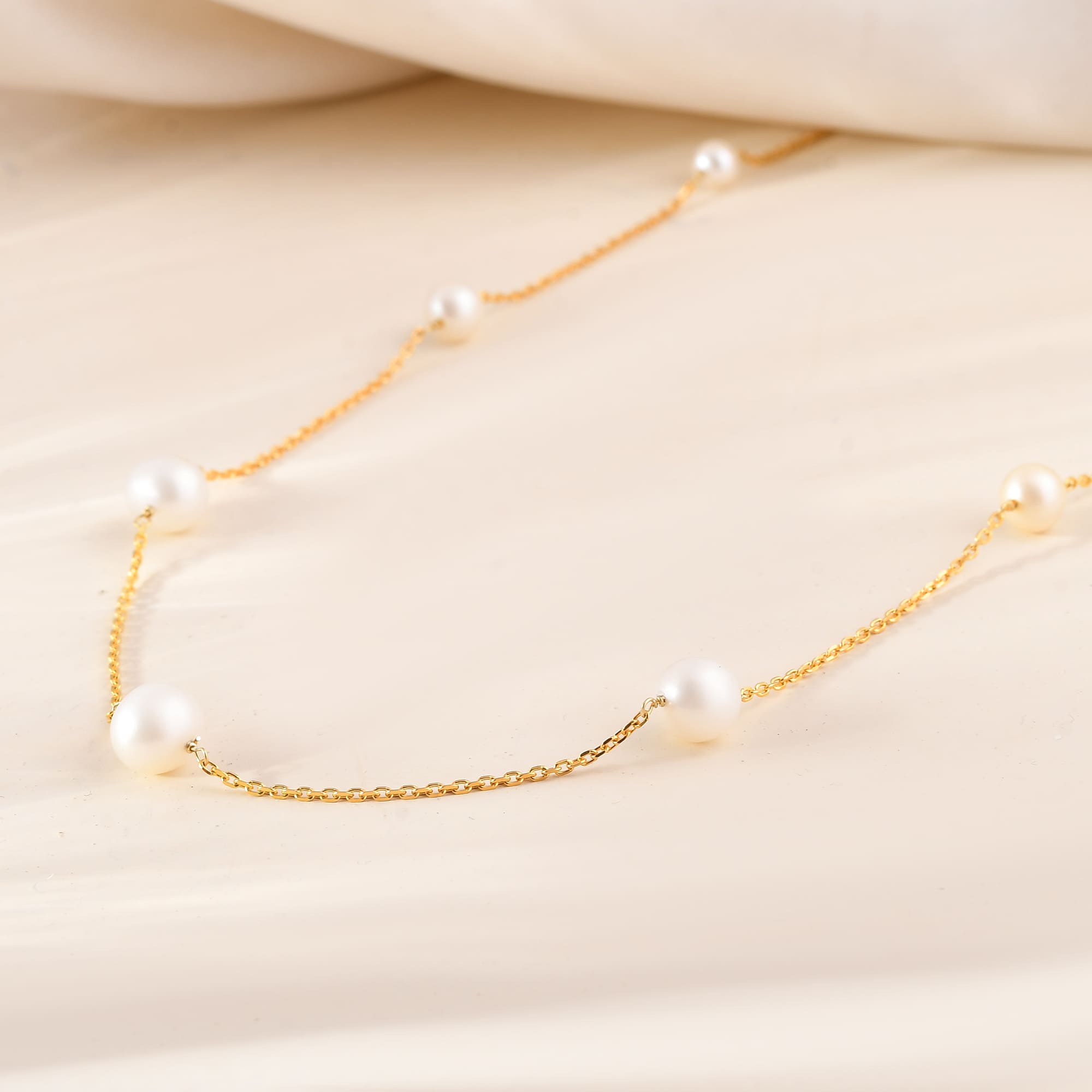 Everyday Pearl 14k Gold Necklace