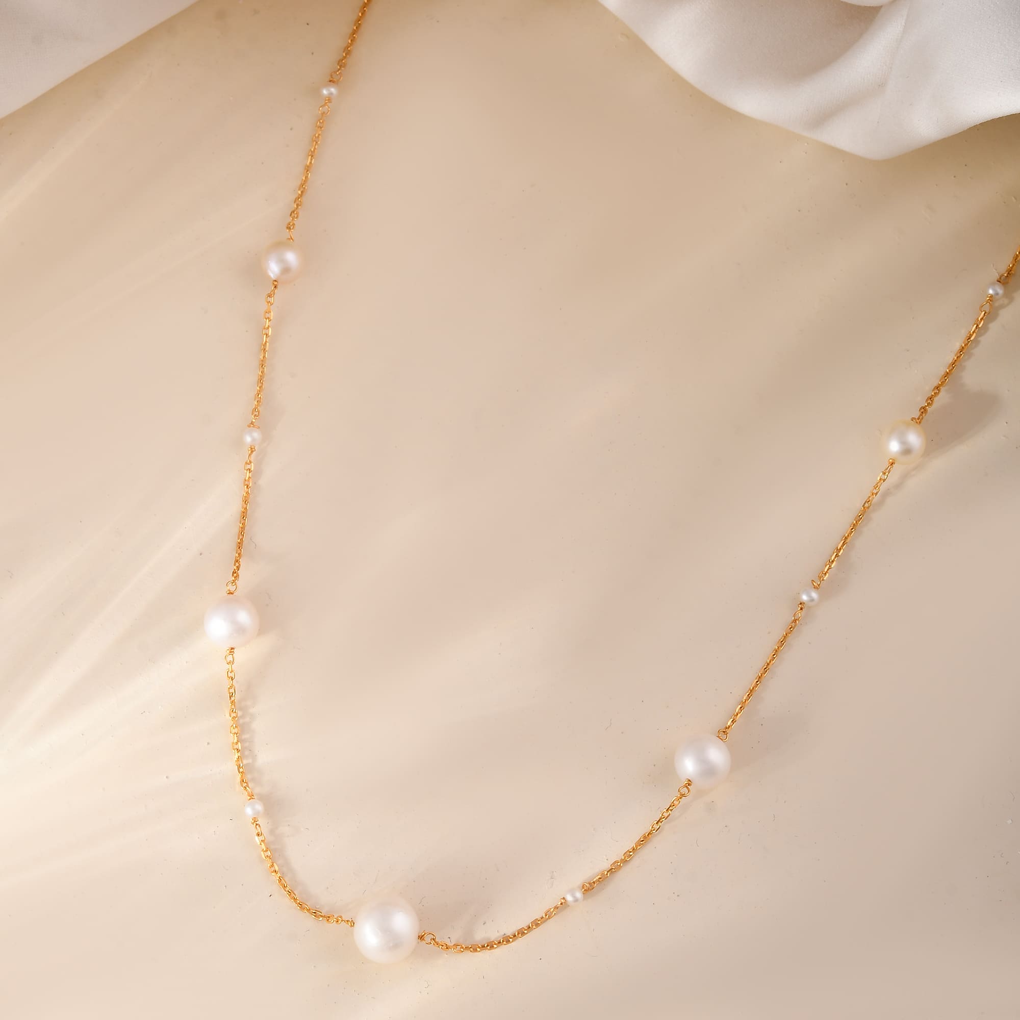 The Classic Pearl 14k Gold Necklace