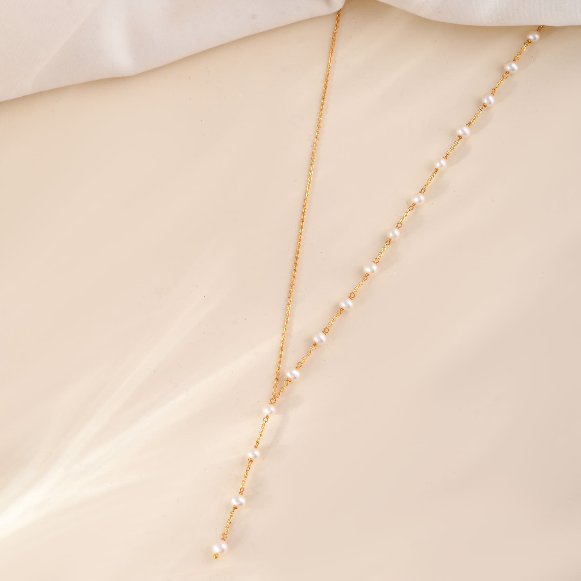 The Este Pearl 14k Gold Chain