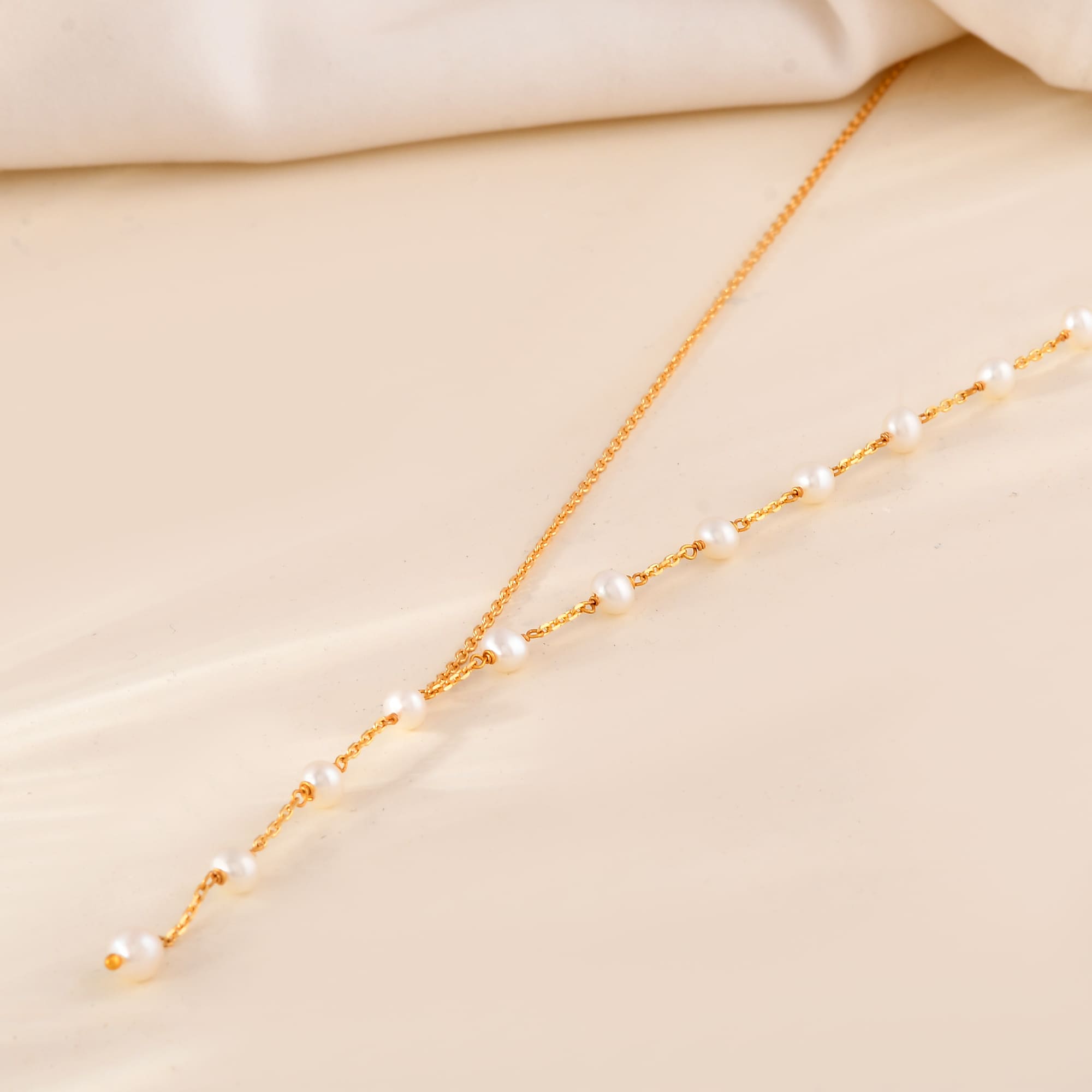 The Este Pearl 14k Gold Chain